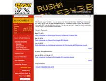 Tablet Screenshot of investor.rushenterprises.com